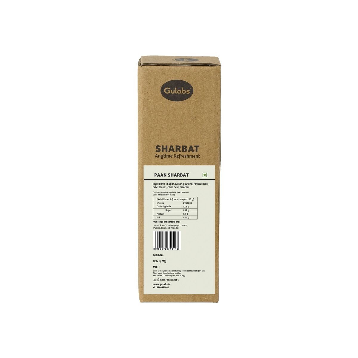 Gulabs Paan Sharbat (Syrup)    Bottle  500 millilitre